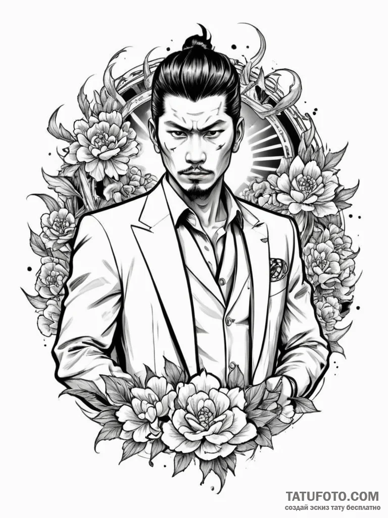 Yakuza (symbolism) - эскиз тату (№1751325645_0, 30.06.2025 23:20) — Tatufoto.com