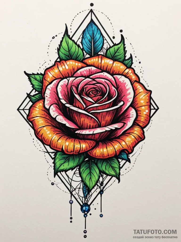 Clawed gauntlet gripping shattered rose, tatt... - эскиз тату (№1751325708_0, 30.06.2025 23:21) — Tatufoto.com