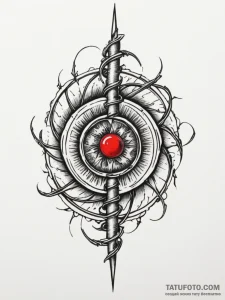 Barbed spiral wrapping blade, tattoo flash sh... - эскиз тату (№1751327196_0, 30.06.2025 23:46) — Tatufoto.com