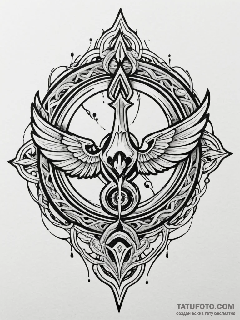 Rebel alliance's starbird symbol, but scorche... - эскиз тату (№1751331520_0, 01.07.2025 00:58) — Tatufoto.com