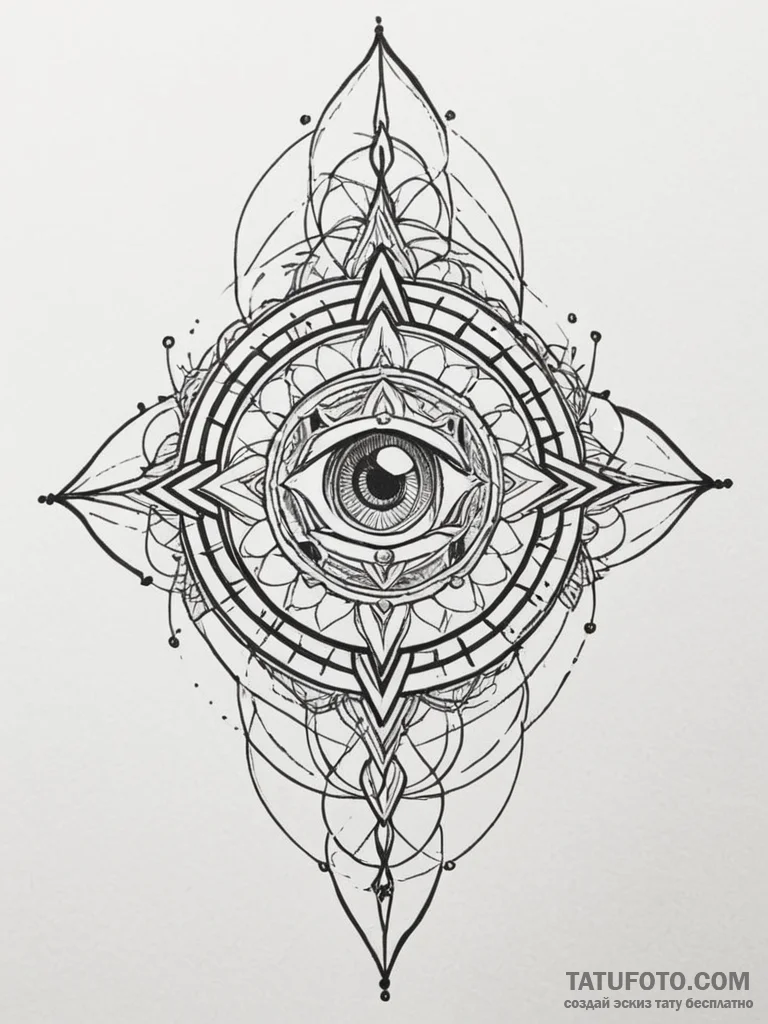Emerald eye in skeletal hand, tattoo sketch d... - эскиз тату (№1751332780_0, 01.07.2025 01:19) — Tatufoto.com