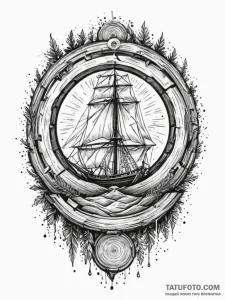 Tree rings, showing the passage of years and... - эскиз тату (№1751333325_0, 01.07.2025 01:28) — Tatufoto.com
