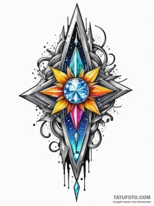 Crystal blade forged in starlight, concept ar... - эскиз тату (№1751333788_0, 01.07.2025 01:36) — Tatufoto.com
