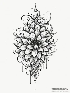 Nether bloom beneath spectral rift, tattoo li... - эскиз тату (№1751336816_0, 01.07.2025 02:26) — Tatufoto.com