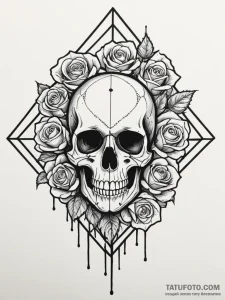 Honeycomb dripping, geometric and minimalist,... - эскиз тату (№1751342531_0, 01.07.2025 04:02) — Tatufoto.com