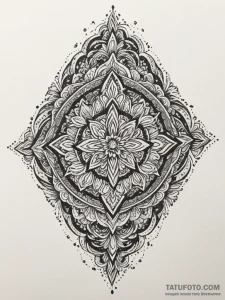A detailed broken mirror pieces arranged, mos... - эскиз тату (№1751343515_0, 01.07.2025 04:18) — Tatufoto.com