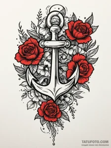 Key hidden beneath spectral bloom, tattoo fla... - эскиз тату (№1751345302_0, 01.07.2025 04:48) — Tatufoto.com