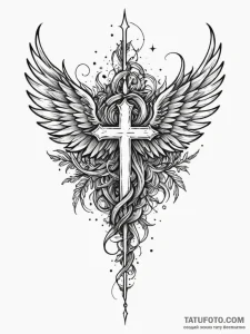 Jungle wings devouring starlight, tattoo sket... - эскиз тату (№1751346944_0, 01.07.2025 05:15) — Tatufoto.com