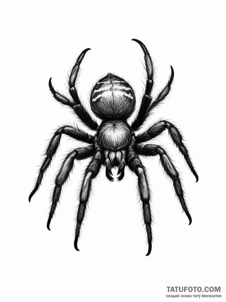 Tarantula - эскиз тату (№1751347022_0, 01.07.2025 05:17) — Tatufoto.com