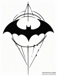 The bat-signal - эскиз тату (№1751349113_0, 01.07.2025 05:51) — Tatufoto.com
