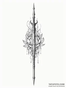 Spear - эскиз тату (№1751350010_0, 01.07.2025 06:06) — Tatufoto.com