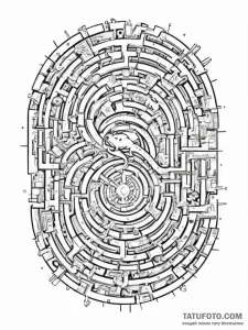 Rat navigating a maze made of computer chips,... - эскиз тату (№1751350696_0, 01.07.2025 06:18) — Tatufoto.com