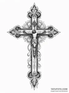Inverted cross - эскиз тату (№1751354178_0, 01.07.2025 07:16) — Tatufoto.com