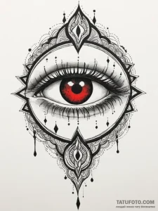 Portrait eyes bleeding starlight, artistic ta... - эскиз тату (№1751356978_0, 01.07.2025 08:02) — Tatufoto.com