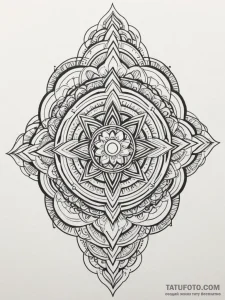 Oracle pool shimmering in void, tattoo line a... - эскиз тату (№1751358863_0, 01.07.2025 08:34) — Tatufoto.com
