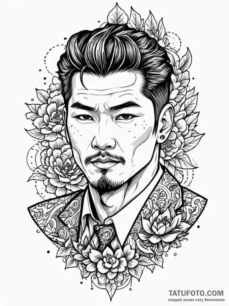 Yakuza (symbolism), tattoo flash sheet design... - эскиз тату (№1751406715_0, 01.07.2025 21:51) — Tatufoto.com