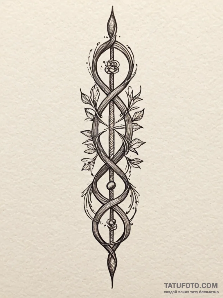 X-chromosome and y-chromosome, representing f... - эскиз тату (№1751408366_0, 01.07.2025 22:19) — Tatufoto.com