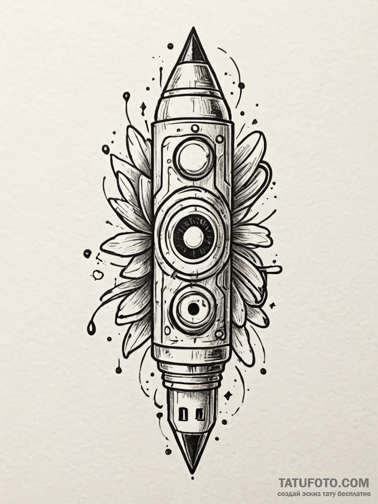 Usb stick, simple icon, ink illustration for... - эскиз тату (№1751408432_0, 01.07.2025 22:20) — Tatufoto.com