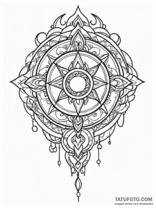 Amulet symbol, tattoo flash sheet design, on... - эскиз тату (№1751409282_0, 01.07.2025 22:34) — Tatufoto.com