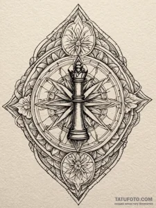 Bone chess pieces on cracked board, tattoo dr... - эскиз тату (№1751411912_0, 01.07.2025 23:18) — Tatufoto.com