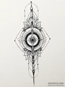 Spear, tattoo line art, moderately detailed,... - эскиз тату (№1751414601_0, 02.07.2025 00:03) — Tatufoto.com