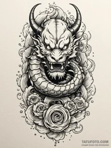 Nixie tube, ink illustration for tattoo, clea... - эскиз тату (№1751415014_0, 02.07.2025 00:10) — Tatufoto.com