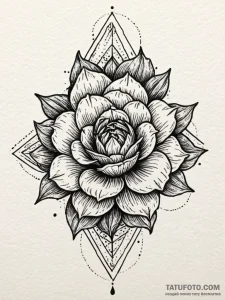 Night bloom devouring relic, artistic tattoo... - эскиз тату (№1751421221_0, 02.07.2025 01:53) — Tatufoto.com