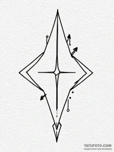 Cursor (arrow) clicking on a star, tattoo dra... - эскиз тату (№1751422165_0, 02.07.2025 02:09) — Tatufoto.com