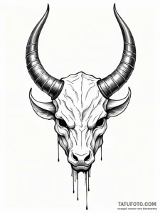 шлем с рогами - эскиз тату (№1751440761_0, 02.07.2025 07:19) — Tatufoto.com