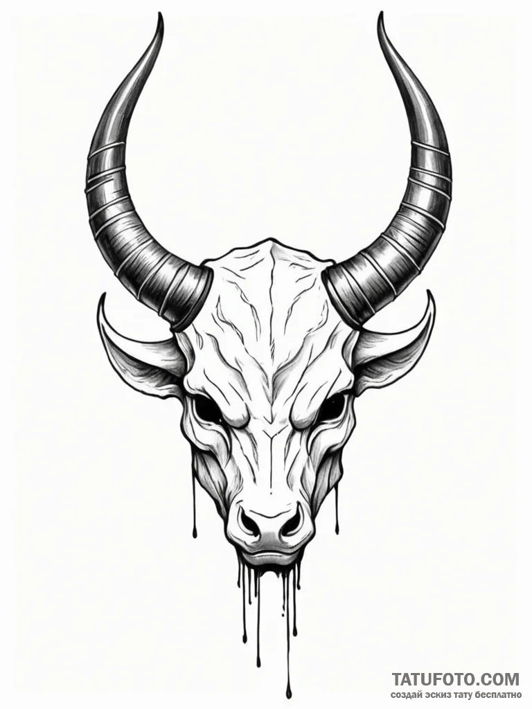 шлем с рогами - эскиз тату (№1751440761_0, 02.07.2025 07:19) — Tatufoto.com