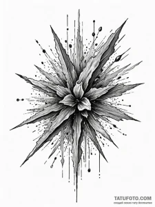 Nebula, artistic tattoo sketch, detailed cros... - эскиз тату (№1751441802_0, 02.07.2025 07:36) — Tatufoto.com