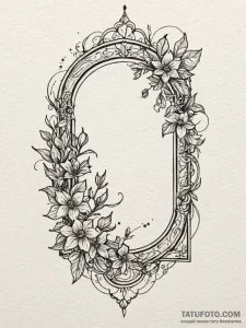 Nightshade seed beneath spectral gate, tattoo... - эскиз тату (№1751443542_0, 02.07.2025 08:05) — Tatufoto.com