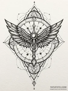 Clawed wings gripping stars, tattoo sketch de... - эскиз тату (№1751444831_0, 02.07.2025 08:27) — Tatufoto.com