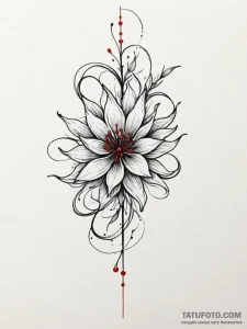 Ethereal bloom in skeletal grip, concept art... - эскиз тату (№1751446271_0, 02.07.2025 08:51) — Tatufoto.com