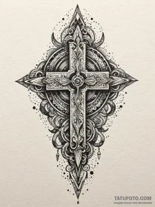 Broken fang lodged in stone, ink illustration... - эскиз тату (№1751447953_0, 02.07.2025 09:19) — Tatufoto.com