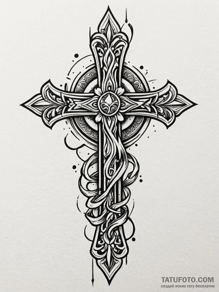 Blade, concept art for tattoo, aesthetically... - эскиз тату (№1751449330_0, 02.07.2025 09:42) — Tatufoto.com