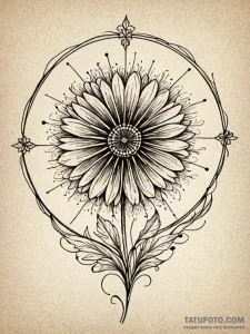 A dandelion clock (is there, but can be a clo... - эскиз тату (№1751451913_0, 02.07.2025 10:25) — Tatufoto.com