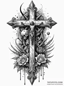 Sacrificial dagger on a stone altar, ink illu... - эскиз тату (№1751469461_0, 02.07.2025 15:17) — Tatufoto.com