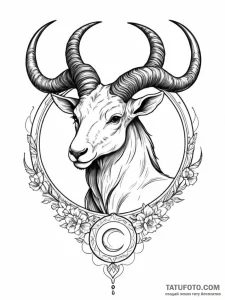 Capricorn - эскиз тату (№1751477176_0, 02.07.2025 17:26) — Tatufoto.com