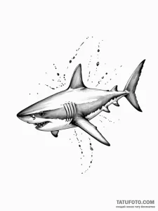 Shark - эскиз тату (№1751481334_0, 02.07.2025 18:35) — Tatufoto.com