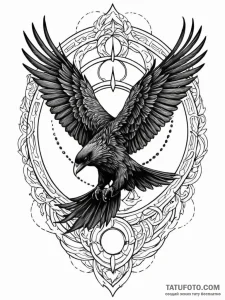 Huginn and muninn (odin's ravens), tattoo dra... - эскиз тату (№1751483959_0, 02.07.2025 19:19) — Tatufoto.com