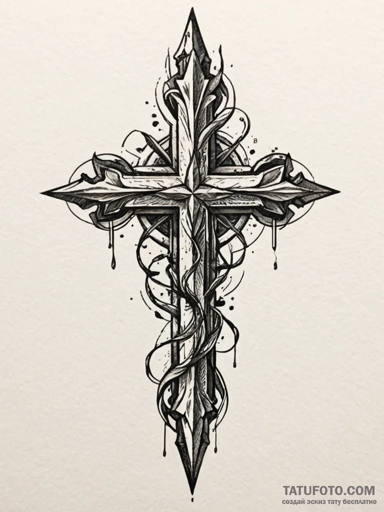 Broken talon clenching crystal, tattoo sketch... - эскиз тату (№1751486755_0, 02.07.2025 20:05) — Tatufoto.com