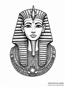 Egyptian sarcophagus - эскиз тату (№1751487491_0, 02.07.2025 20:18) — Tatufoto.com
