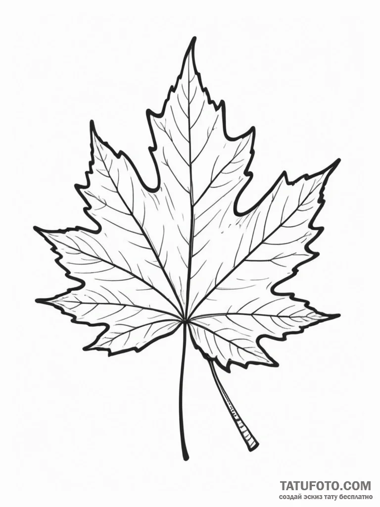 Maple - эскиз тату (№1751490293_0, 02.07.2025 21:04) — Tatufoto.com
