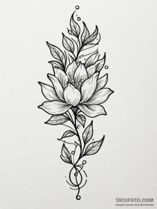 Crystal branches piercing sky, artistic tatto... - эскиз тату (№1751490613_0, 02.07.2025 21:10) — Tatufoto.com