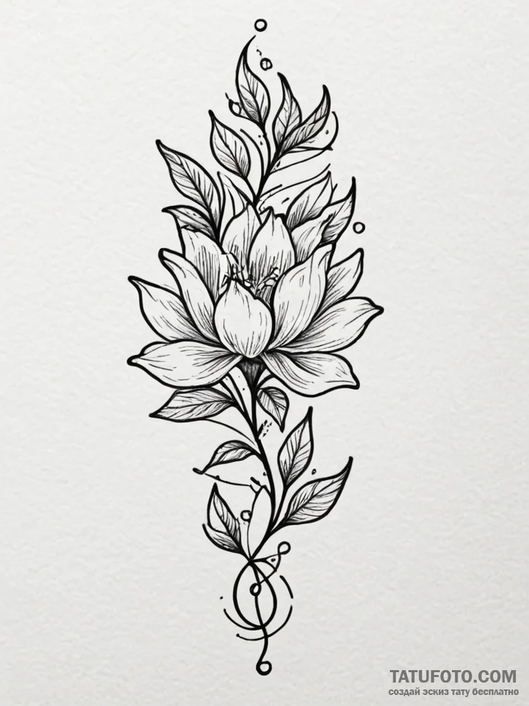 Crystal branches piercing sky, artistic tatto... - эскиз тату (№1751490613_0, 02.07.2025 21:10) — Tatufoto.com