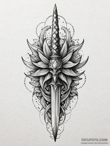 Imp sharpening a tiny dagger on a whetstone,... - эскиз тату (№1751491455_0, 02.07.2025 21:24) — Tatufoto.com