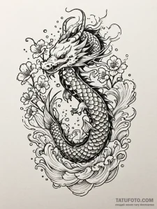 U, tattoo drawing outline, moderately detaile... - эскиз тату (№1751493097_0, 02.07.2025 21:51) — Tatufoto.com