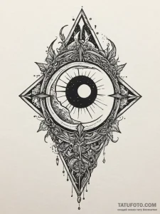 Eclipse shard in skeletal grip, tattoo line a... - эскиз тату (№1751497042_0, 02.07.2025 22:57) — Tatufoto.com
