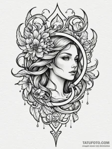Old banner torn by wind, tattoo flash sheet d... - эскиз тату (№1751499427_0, 02.07.2025 23:37) — Tatufoto.com